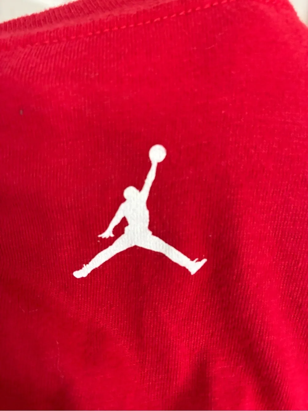 Jordan Red Graphic Crewneck T‑Shirt